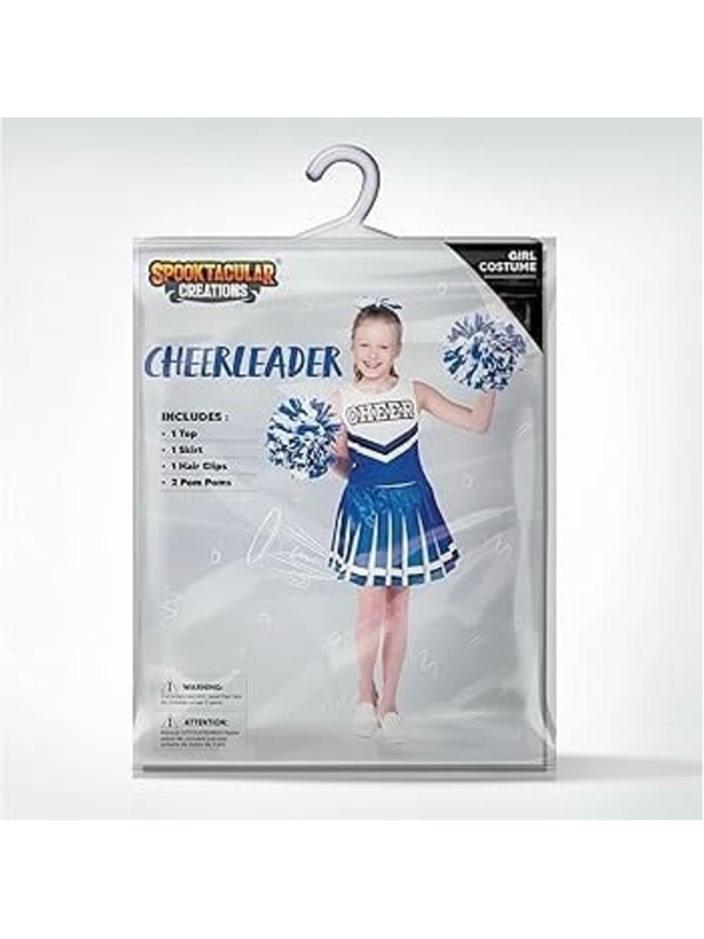 New Spooktacular Creations Halloween Girl Cheerleader Costume, Cheer Uniform Set